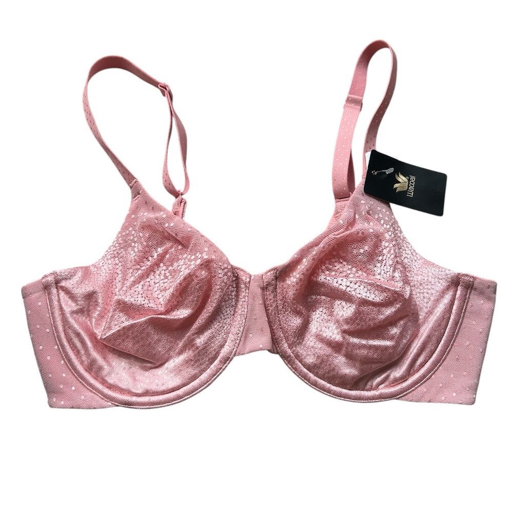 Wacoal 855303 Elegant Pink unlined underwire Bra Sz 34C nwt(20)